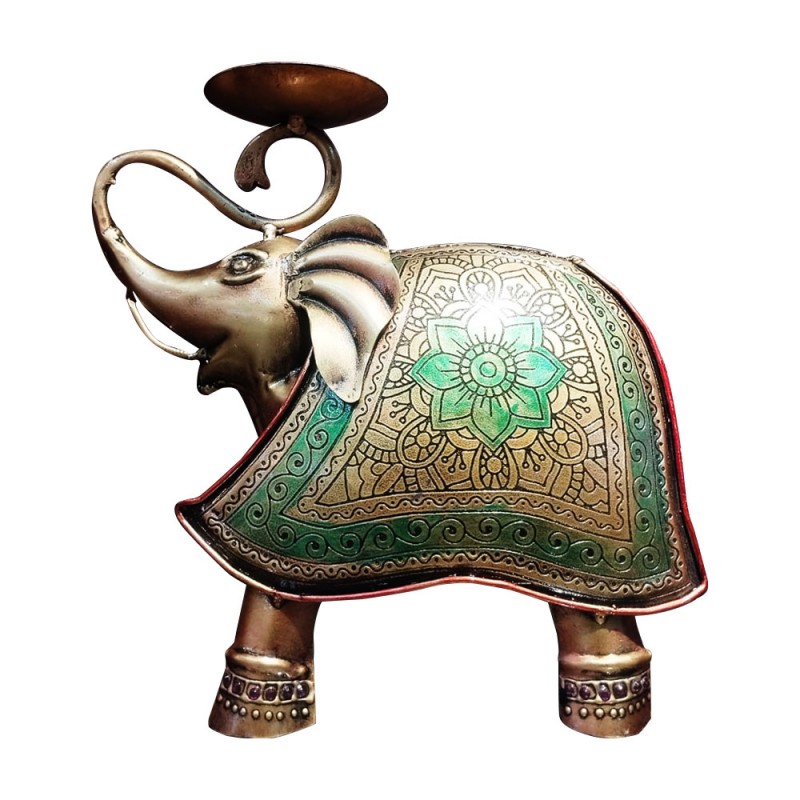 Metal Elephant TeaLight Candle Holder