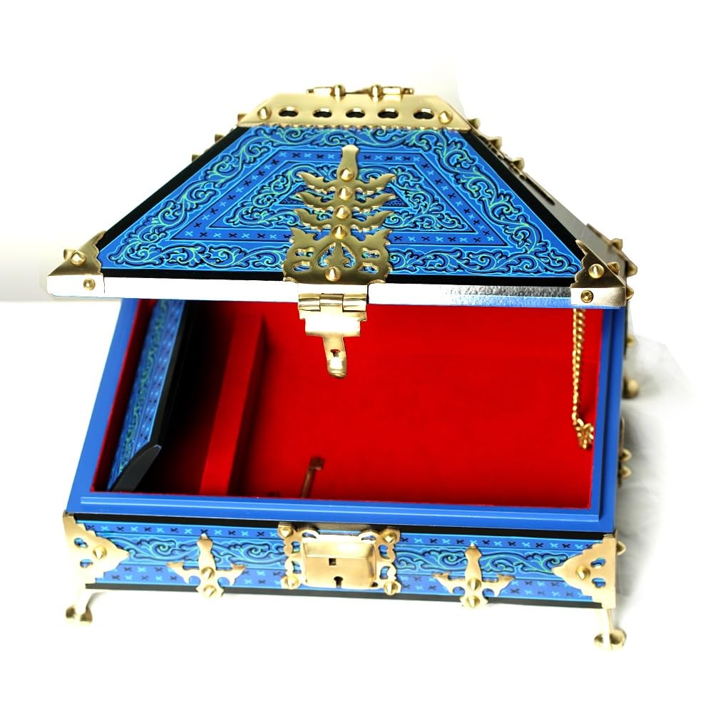 Nettoor Petti Royal Blue with Mural Painting 9*6 thumbnail 3