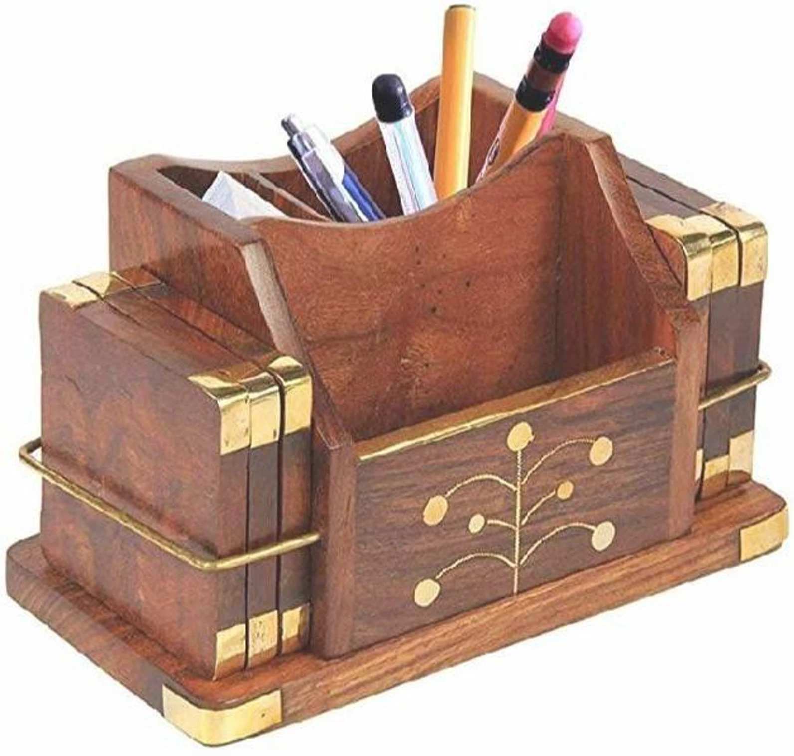 Tea Coaster With Pen Holder thumbnail 2