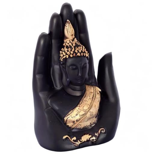 Palm Lord Buddha Idol Polyresin 