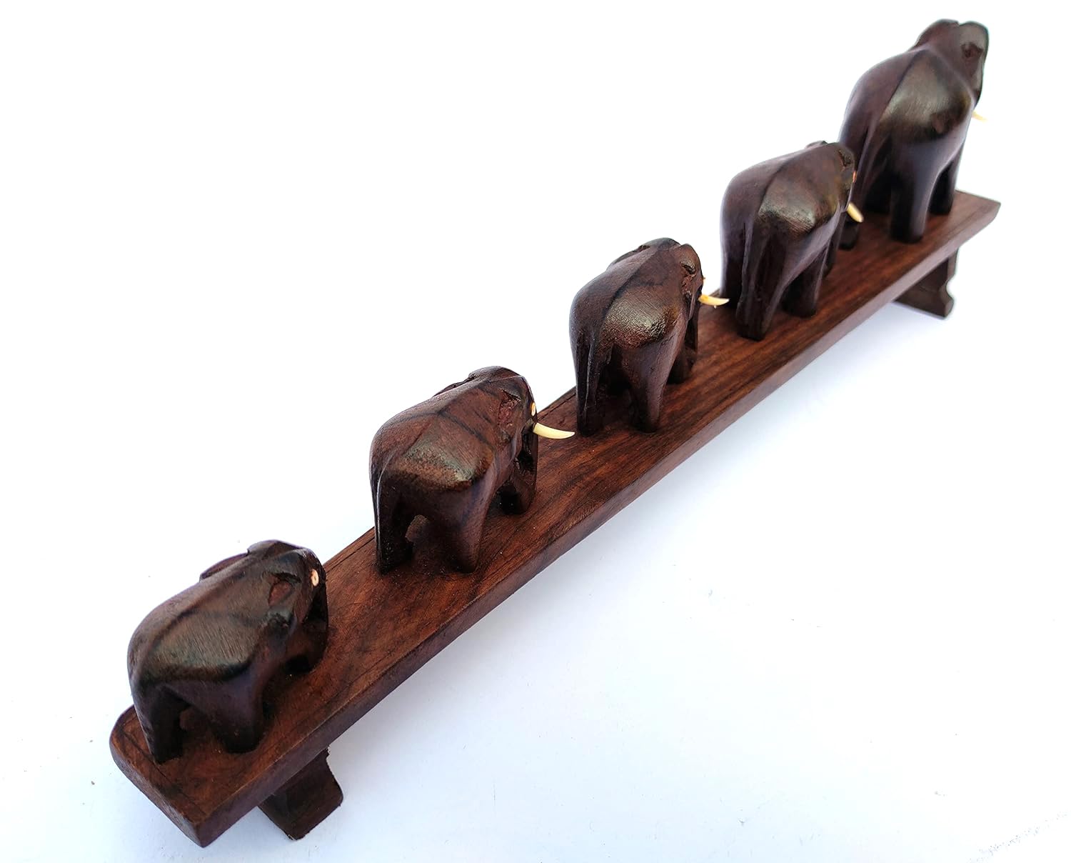 Elephants on Bridge Figurine - (5 Elephants) thumbnail 3