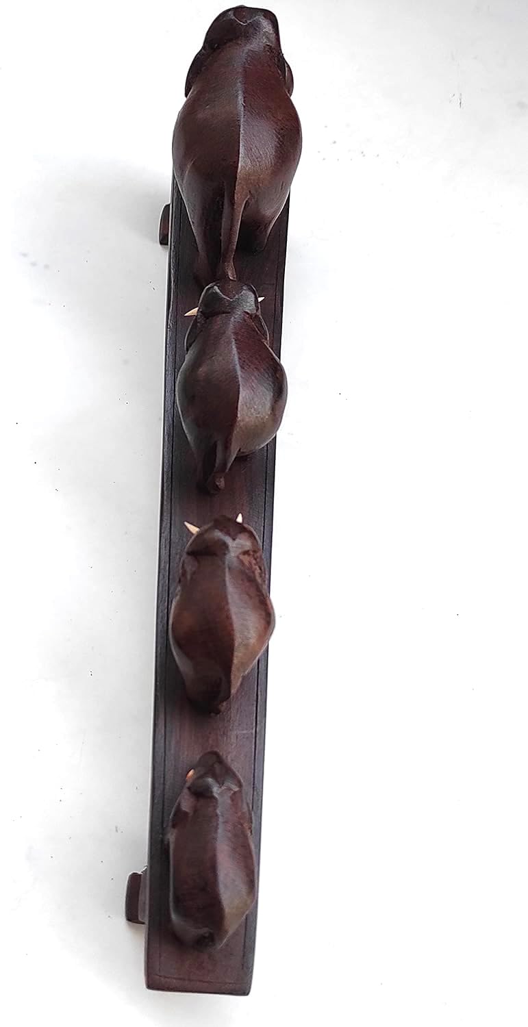Elephants on Bridge Figurine - (4 Elephants) thumbnail 3