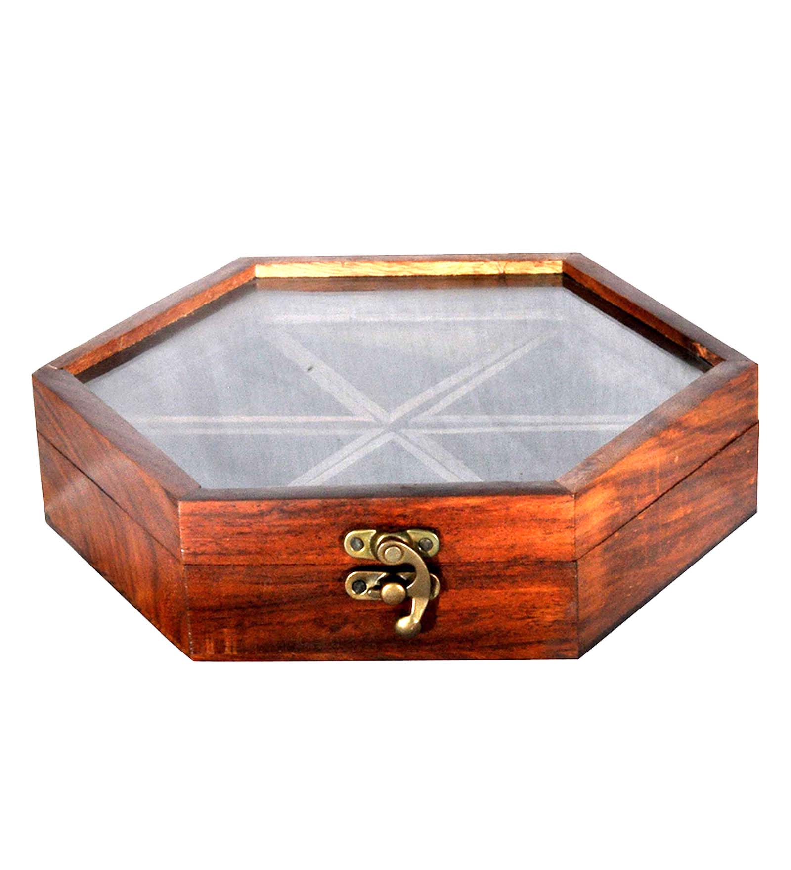 Wooden Spice Box Hexagonal thumbnail 5