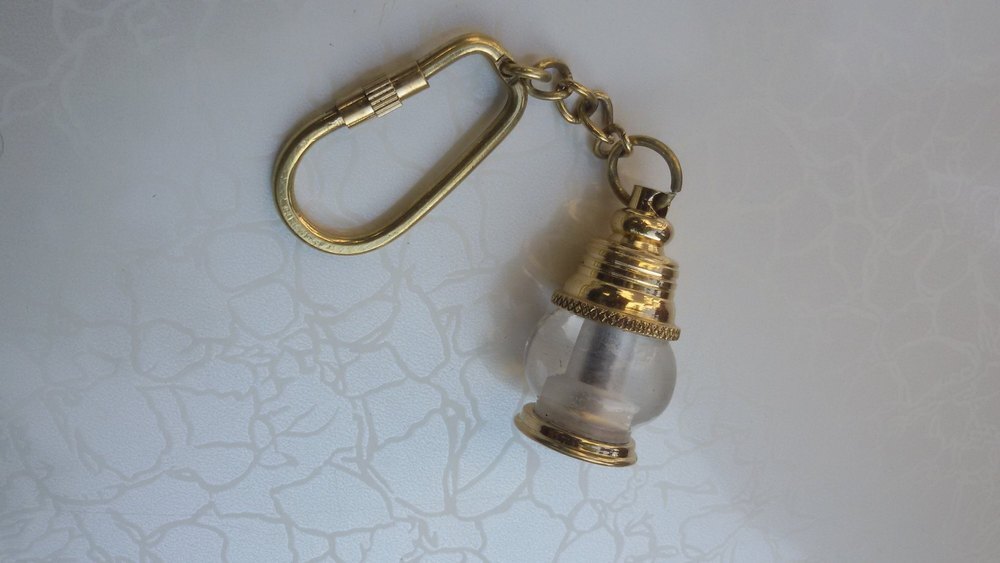Brass Lantern Keychain thumbnail 3