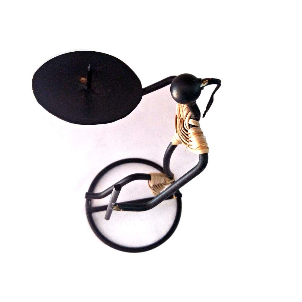 Wrought Iron Candle Holder Lady thumbnail 2