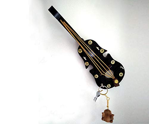Guitar Wooden Key Holder