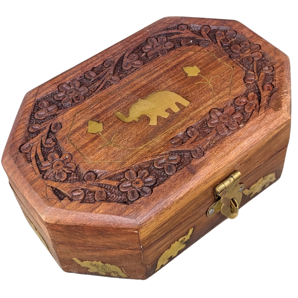 Wooden Jewellery Box Hexagon 7x5 thumbnail 3