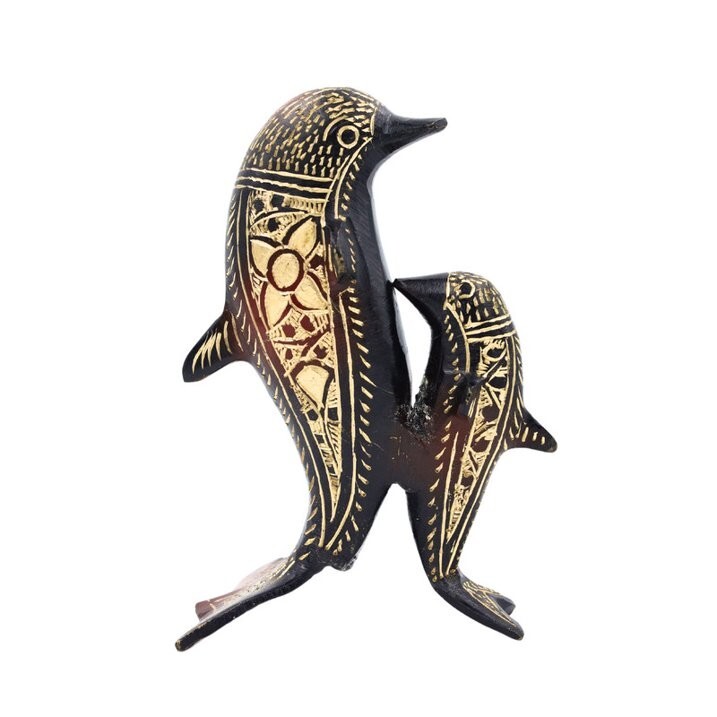 Brass Dolphin Pair thumbnail 4