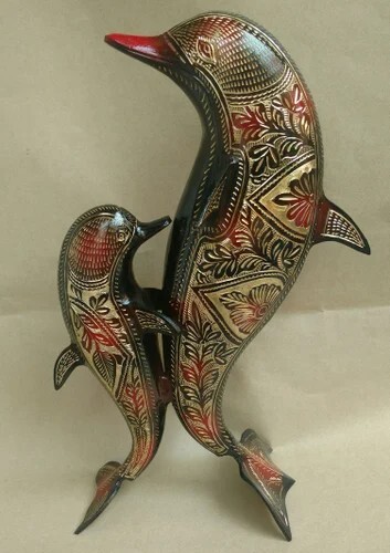 Brass Dolphin Pair thumbnail 5