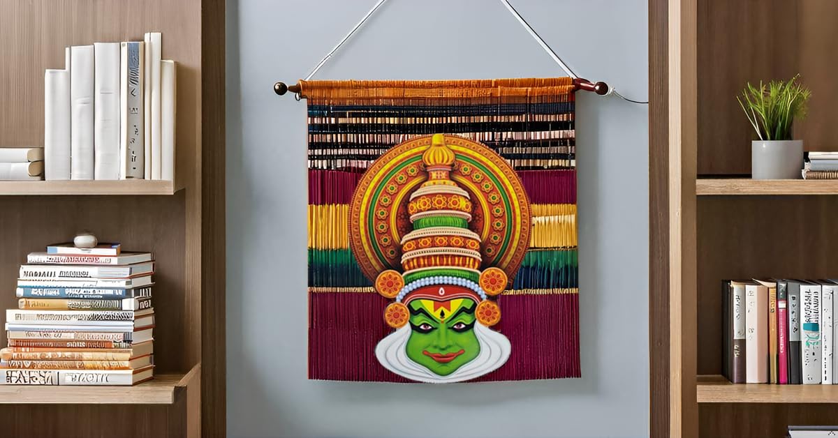 Wall Hanging Printed Kathakali (6 inch) thumbnail 3