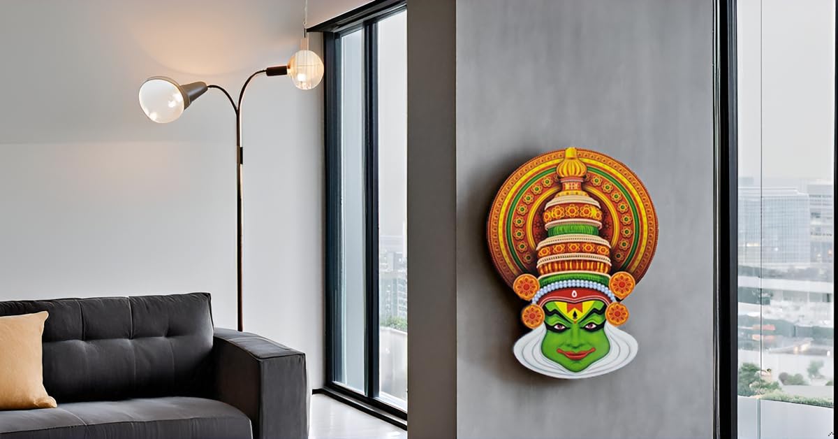 Wall Hanging Printed Kathakali (16 inch) thumbnail 2