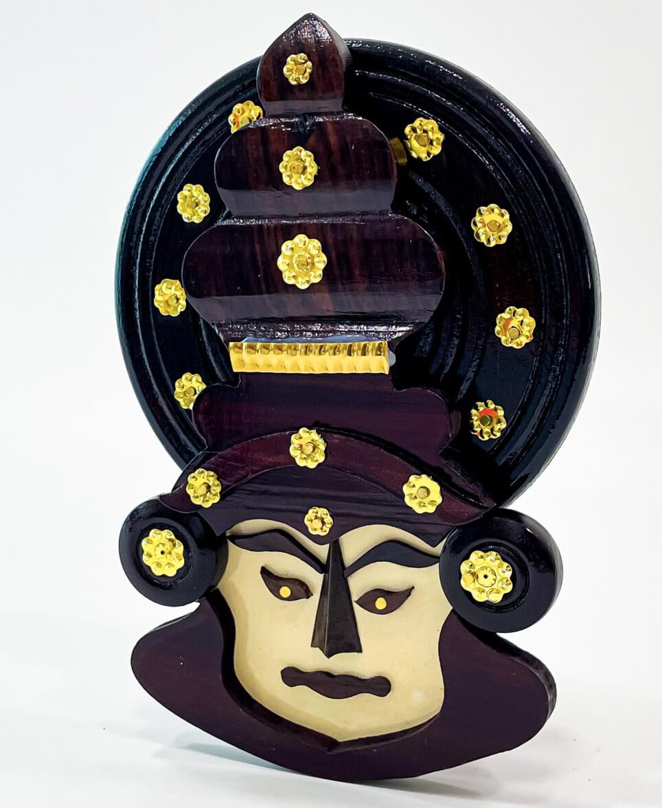 Kathakali Wooden Face [Printed ] thumbnail 2